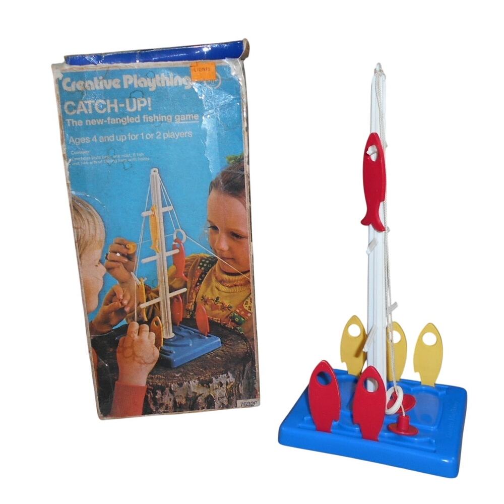 Vintage Catch-up! Fishing Game Creative Playthings #76320 Complete RARE